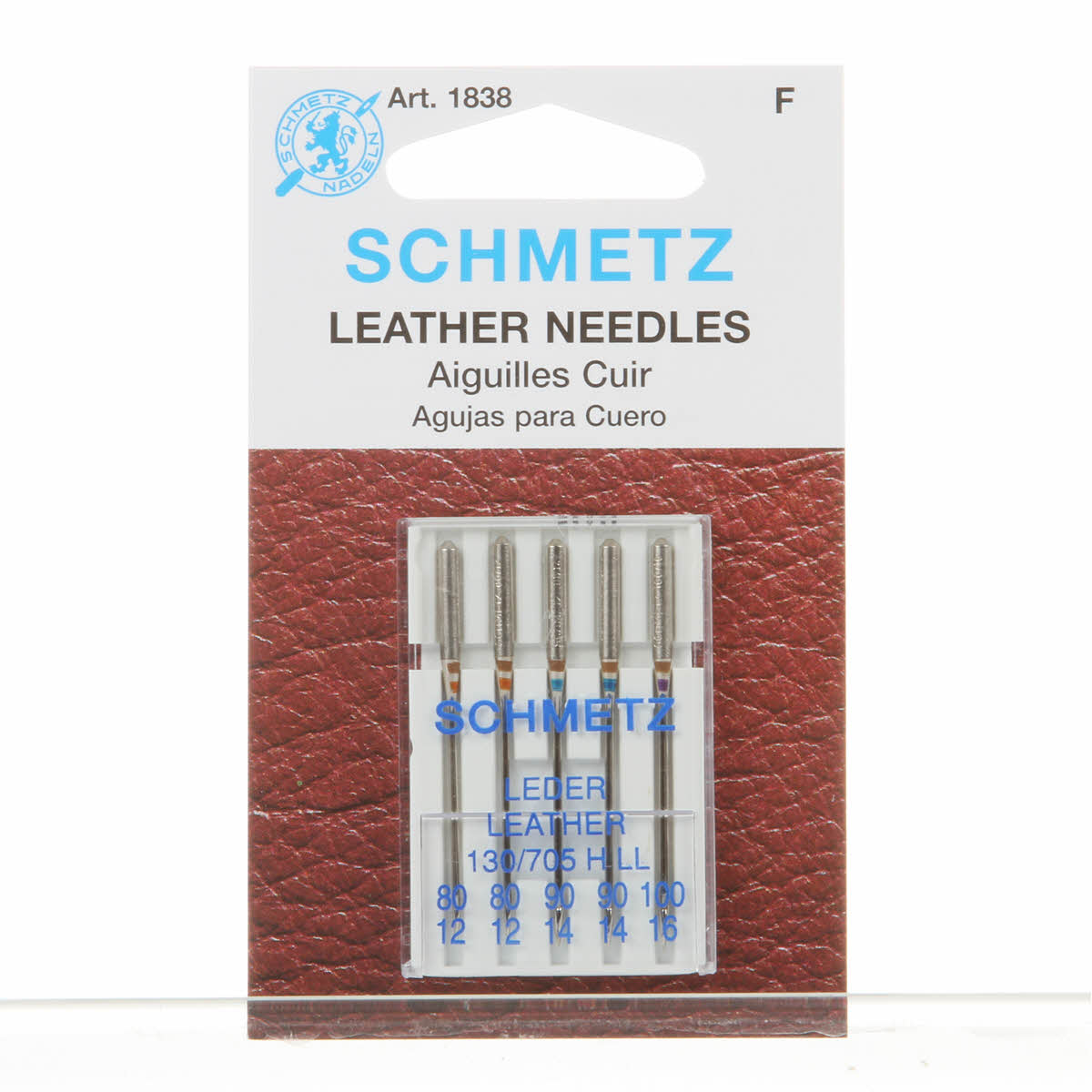 Schmetz Leather Machine Needle Size 80/90/100