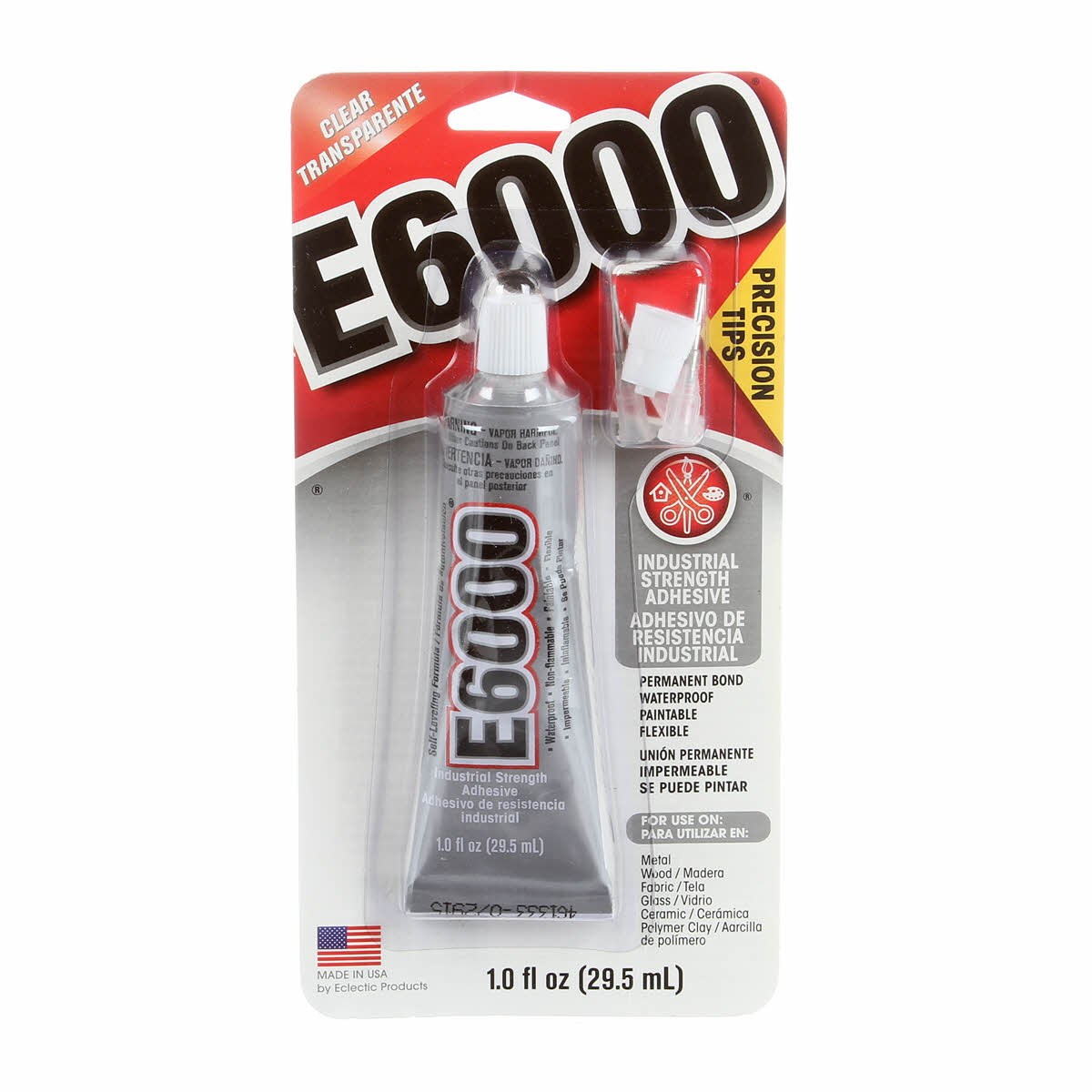E6000 Adhesive NonFlame Glue 1oz With Precision Tip ORMD