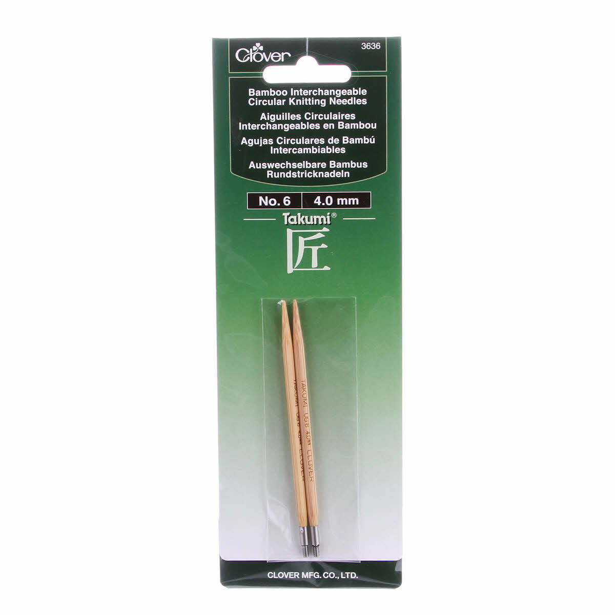 Takumi Bamboo Interchangeable Circular Knitting Needles No 6