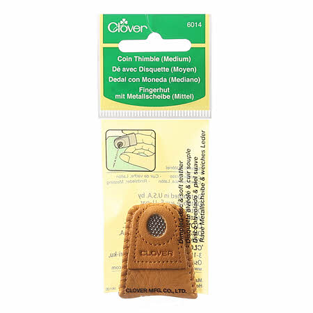 Leather Coin Thimble Medium