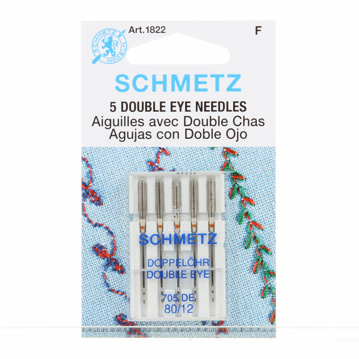 Schmetz Double Eye Topstitch Machine Needle Size 12/80